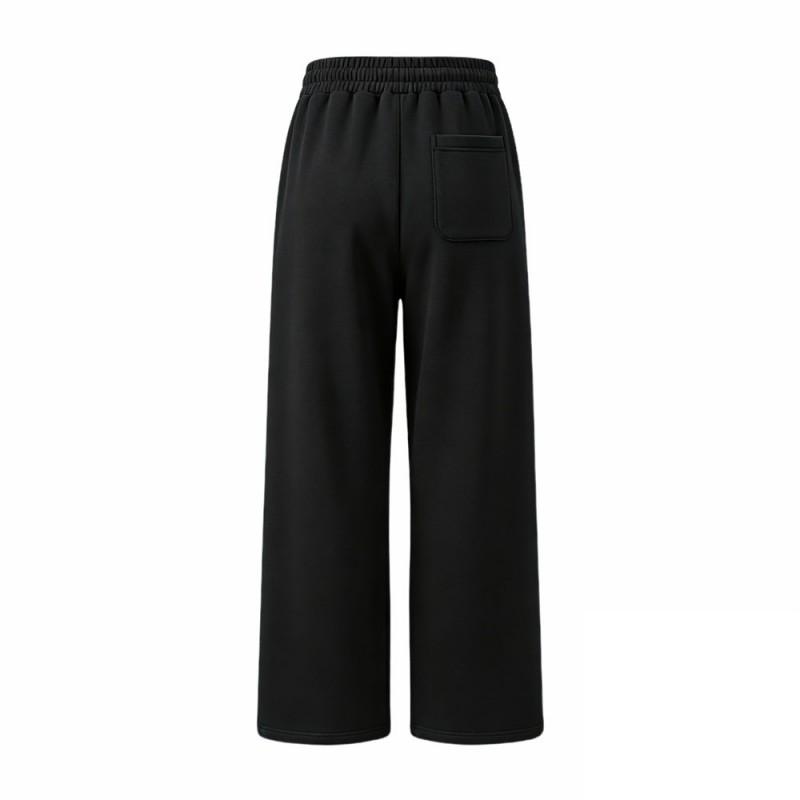 Mens Vintage Letter Print Relaxed Fit Jogger Pants Loose Straight Cut Cotton Blend Casual Sweatpants