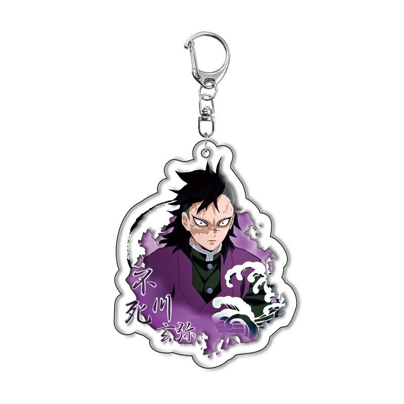 Demon Slayer Kimetsu Yaiba Kamado Tanjiro Nezuko Acrylic Keychain Anime Merchandise Cross Border Ready Stock no Carry Mini Lightweight Portable Cute