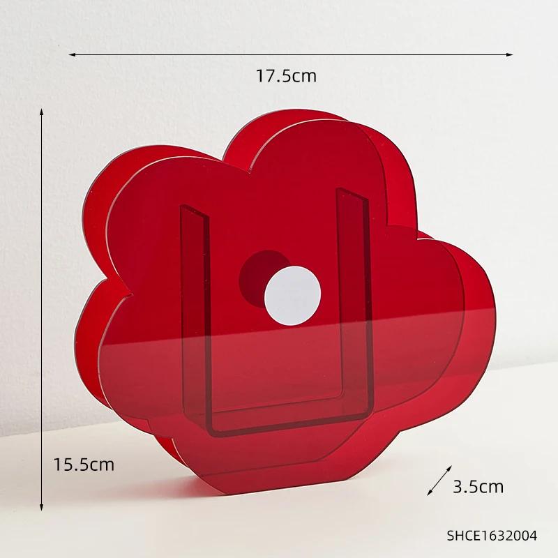 

Современный стиль Акриловая ваза Креативный цветочный контейнер для гостиной Цветочная композиция Скандинавский офисный настольный декор Орнамент