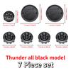 Black 82mm Front Hood Emblem 74mm Rear Badge For BMW 68mm 56mm Wheel Hub Cap 45mm Steering Wheel ABS Auto Tuning Accessories