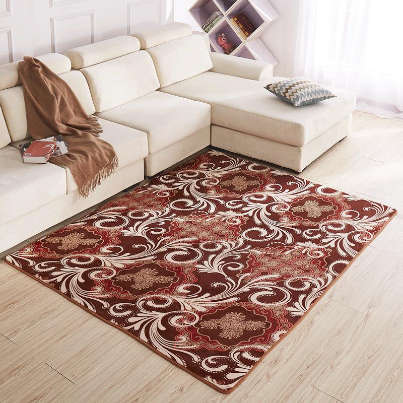 Soft Coral Carpet Solid Color Thickened Floor Mat Washable Children 'S Crawling Blanket Tatami Mat