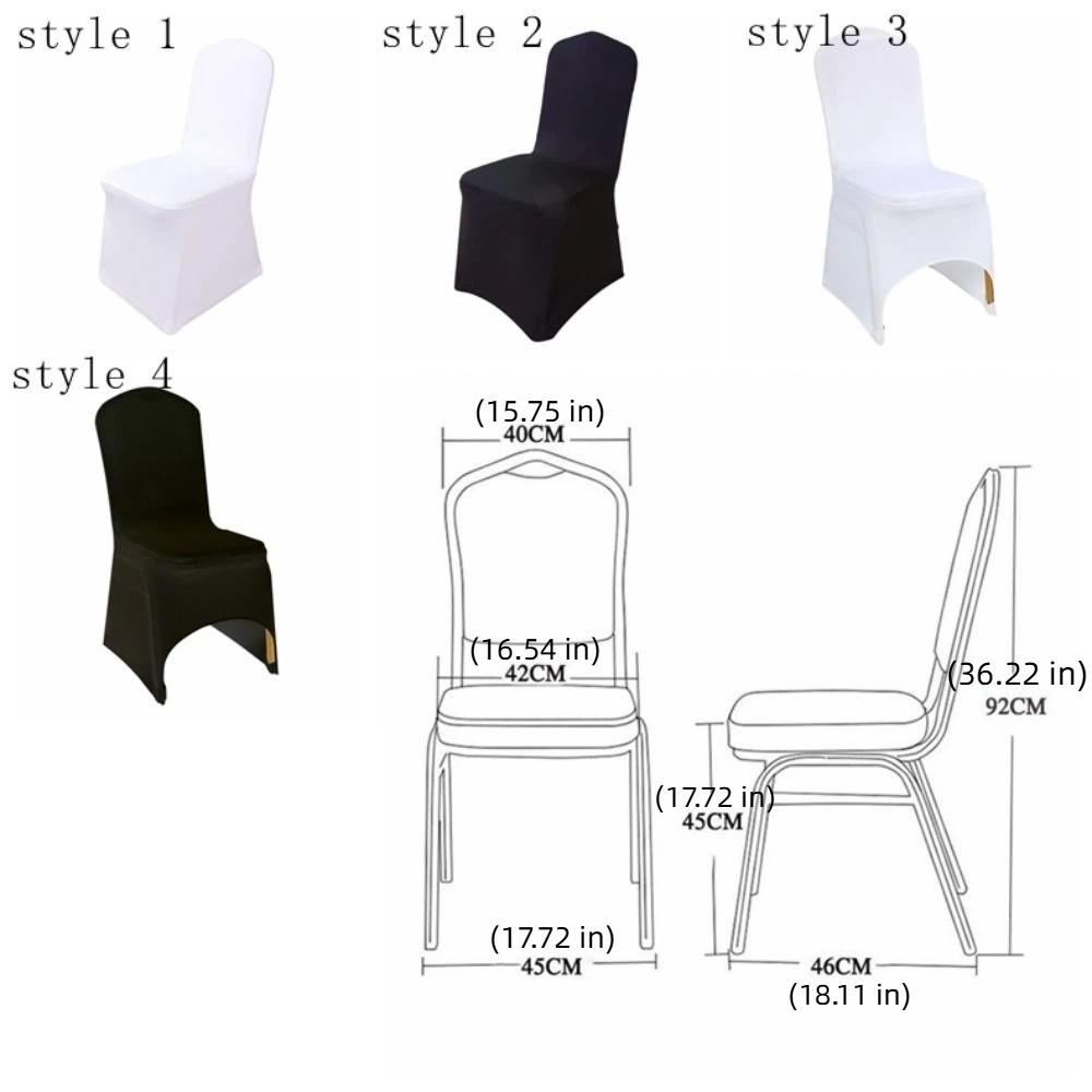 Full Cover All-inclusive Chair Cover Washable Wedding Chair Cover Elastic Chair Cover Event