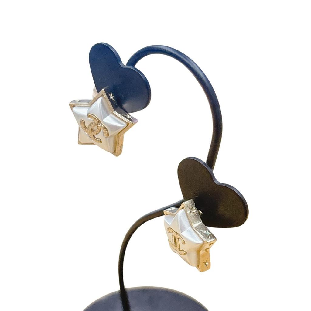 CHANEL COCO Mark Fall/Winter Collection earring Star earring Gold Plated Silver  Used