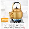 Korean style yellow aluminum kettle, Warm wine pot for home, Large capacity teakettle, Gas boiling water pot for kitchen, 3L/4L