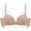 Oudifen Women's Wireless Push-Up Lace Antibacterial Bra (XB1533/XB1521)