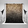 Sfondo Fotografia Bokeh Glitter Oro Argento Sfondi Punti Lucidi Neri Dorati Per Studio Fotografico Festa di Compleanno Baby Photocall