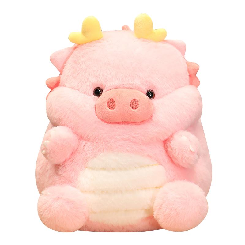 Kawaii Funny Pig & Dragon Plush Toy Stuffed Soft Animal Piggy Doll Throw Pillow Cushion Funny Birthday Xmas Gift for Friends