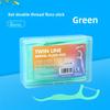 Automatic Dental Floss Holder with 5 Pieces, Portable and Easy To Use, One-click Release, Double-threaded, Fruit-flavored Dental Floss