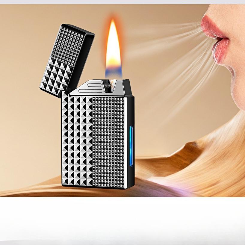 New High-end Creative Windproof Lighter Convenient Intelligent Voice Controlled Ignition Device Men's Gift