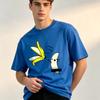 Cute Funny Banana Graphic Unisexs Cotton Crew Neck Tee Standard Regular Fit Novelty Fruit Soft Daily Unisexs Top