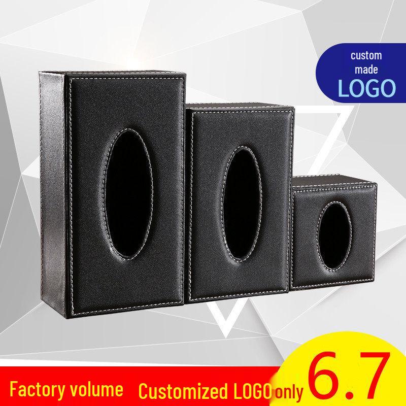 LIEI European Leather Tissue Box