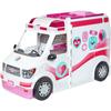Barbie - 2-in-1 Medical Vehicle - Transforms Into a Hospital - Sounds and Lights - Ages 3+ - 20 Accessories