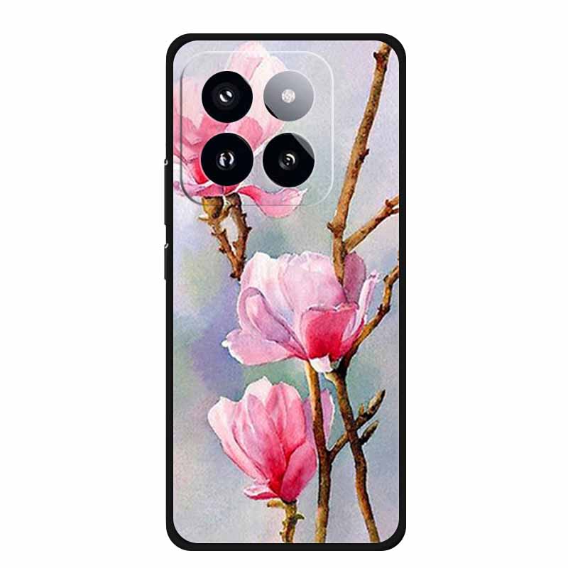 For Xiaomi 14T PRO Case Luxury Soft Silicone TPU Phone Cases Back Cover For Xiaomi14T Bumper Protective Shockproof Love fundas