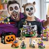 6 in 1 Halloween Prank Haunted House Small Particle Building Blocks Set Assembly Model Puzzle Toy Holiday Gifts for Children