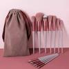 13-Piece Evergreen Portable Makeup Brush Set: Super Soft Bristles for Blush and Eyeshadow.