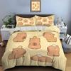 Cute Cartoon Capybara Print Bedding Set Duvet Cover 1 Duvet Cover 2 Pillowcases Adult And Children Bedding Set Christmas Gifts