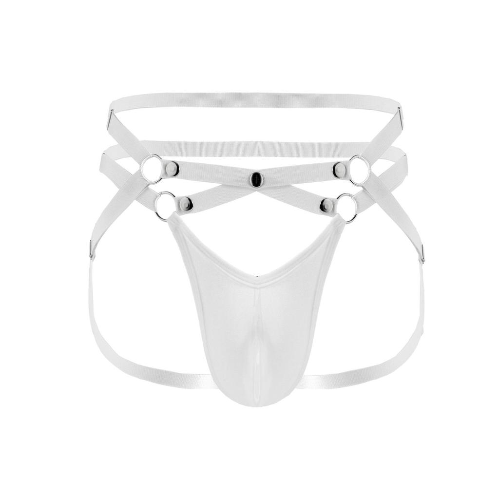 Sexy thong sex panties men hollow cross strap seduction personality panties flirting panties