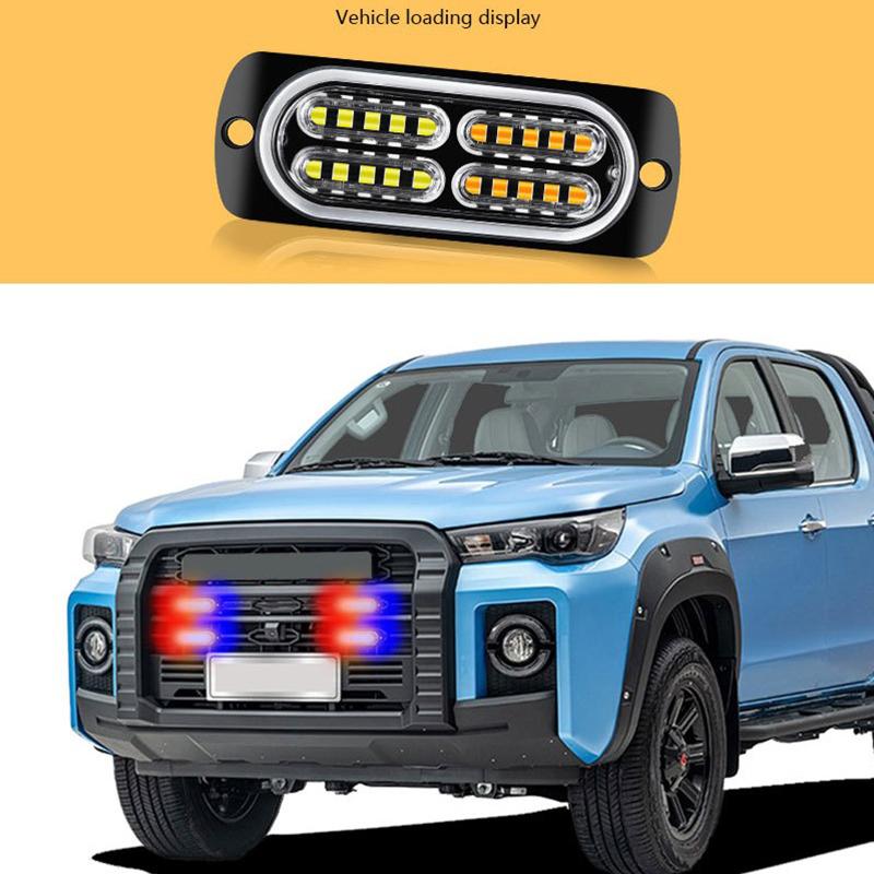 Universal 20Led Dc12-24V Warning Lights Beacon Emergency Hazard Marker Grille Lamp Bar Tow Truck Trailer Flashing Strobe Lamp