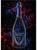 Neon Effect Wine Bottle Poster Canvas Painting Luxury Wall Picture For Modern Living Room Home Decoration