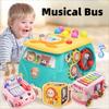 Multifunction Touch Fun Bus Toys Puzzle Children's Music Toys New Busy Musical Bus  Outdoor Indoor