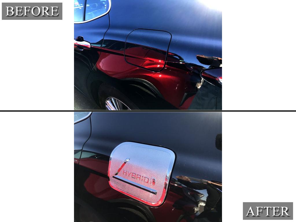 BRIGHTZ Camry AXVH70 Chrome Fuel Lid Cover Gas Tank Cover AXVH H70 70 27471 [FUELLID-083]