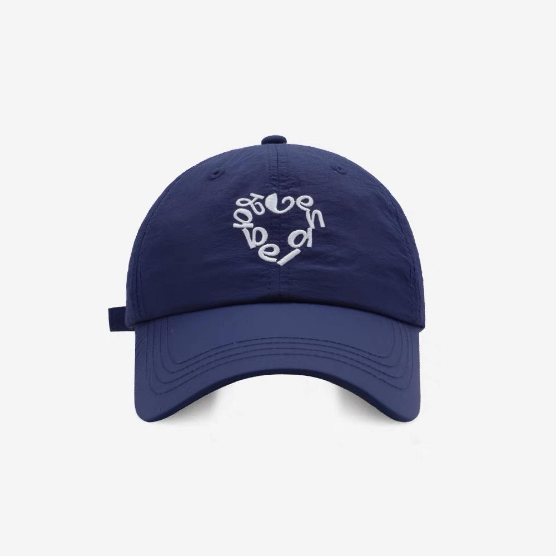 

Весенне-летняя тонкая быстросохнущая шляпа от солнца в корейском стиле, модная бейсболка с вышивкой в виде надписи Love adjustable