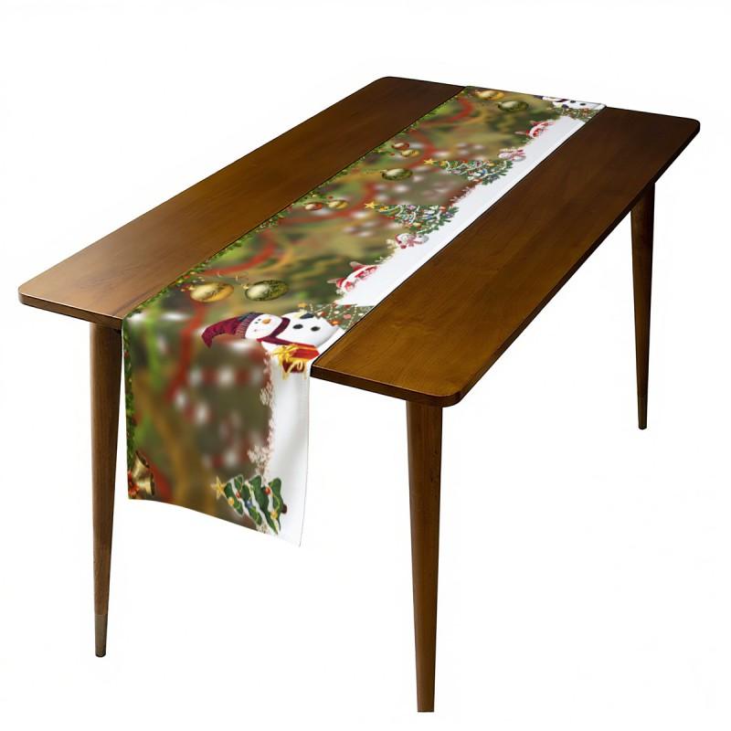 Christmas Table Runner Festive Decor Dining Home Party Decorations