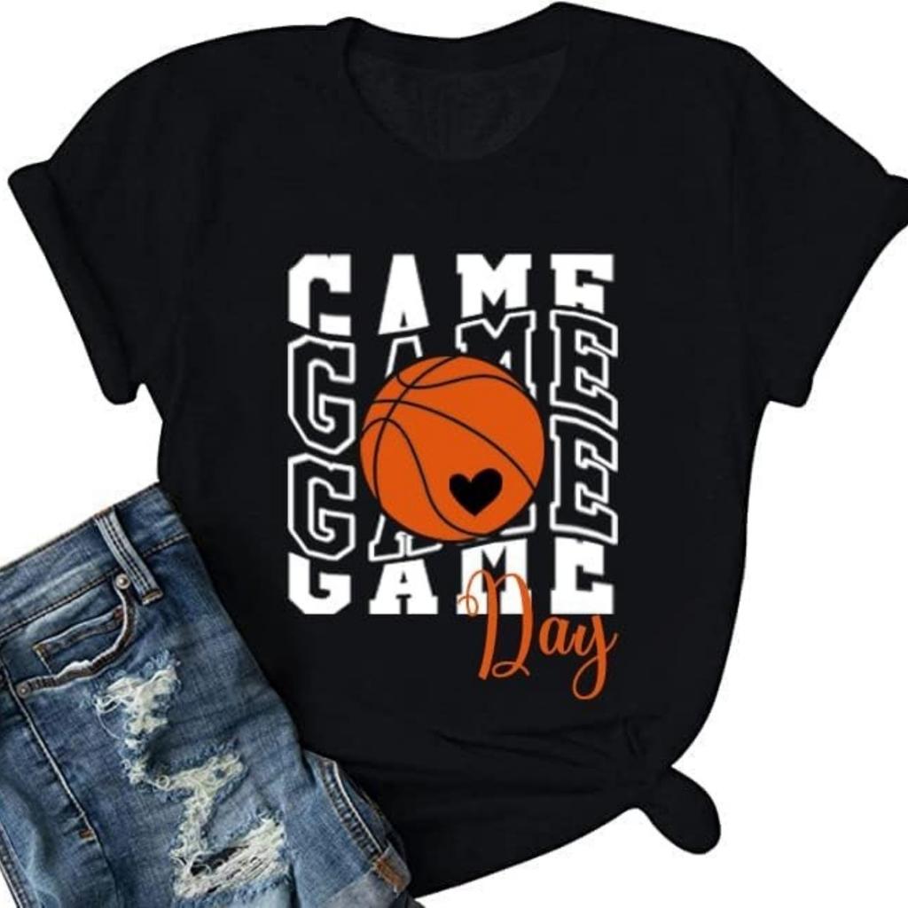 Basketball Mom Shirts for Women in My Basketball Mom Era Tshirt Game Day Sports Mama Graphic Tee