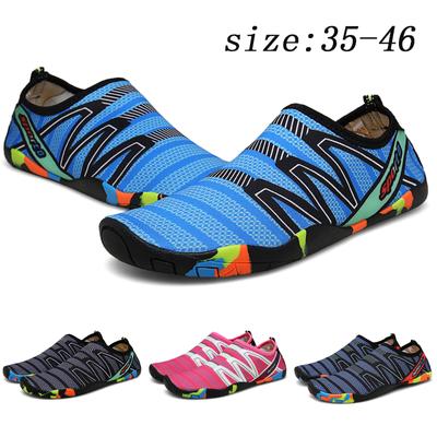 Chaussures Aqua Homme Femme Séchage Rapide Amont Plage Chaussures d'Eau Rivière Mer Wading Natation Enfiler Chaussettes Unisexe Baskets Bord de Mer