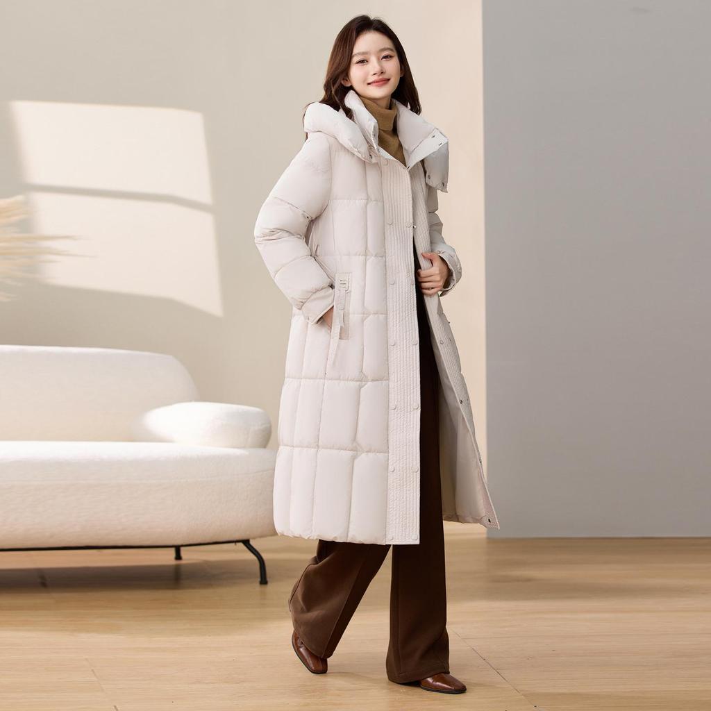 Jesień Zima Gruba Ciepła Parka Kobiety Swobodny Słodki Jednolity Kolor Duża Kieszeń Luźny Długi Kaptur Płaszcz Kurtki Odzież Wierzchnia