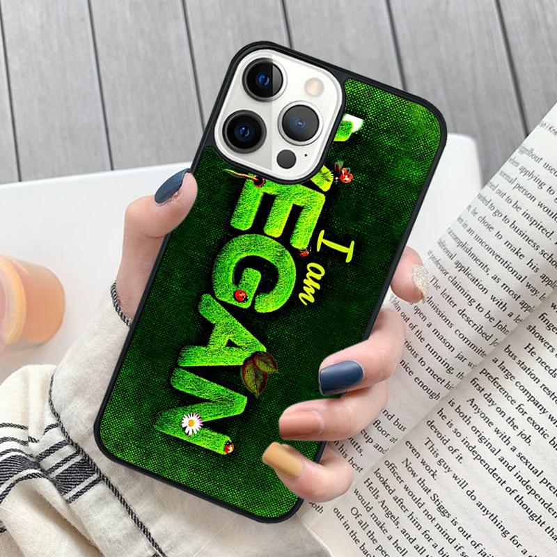 Vegan Vegetarian Quote Phone Case  For iPhone 17 Air 16 15 14 11 12 13 Pro MAX Plus Cover Shell Coque