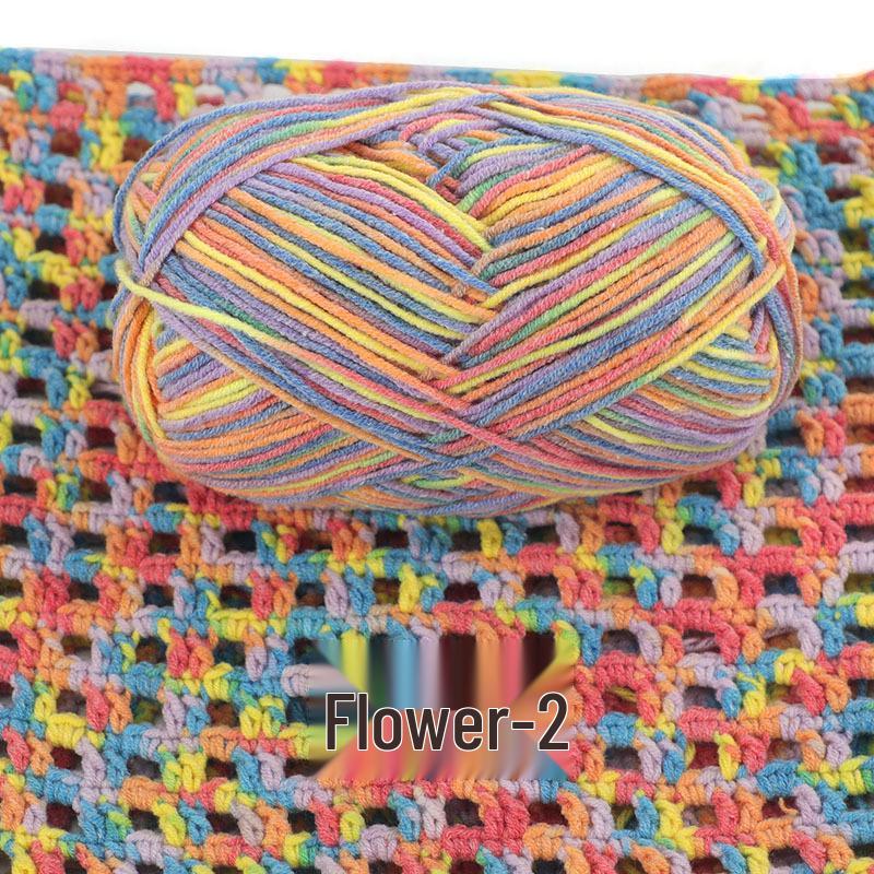 Su He 4-Strand Combed Cotton Yarn for Handmade Knitting: DIY Milk Cotton for Dolls, Cushions, and Blankets.