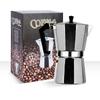 Aluminum Octagonal Mocha Pot with Copper Valve for Home or Office