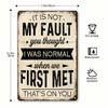 Vintage Metal Sign Sarcastic Quote Wall Decor for Home Garage Cafe Gift