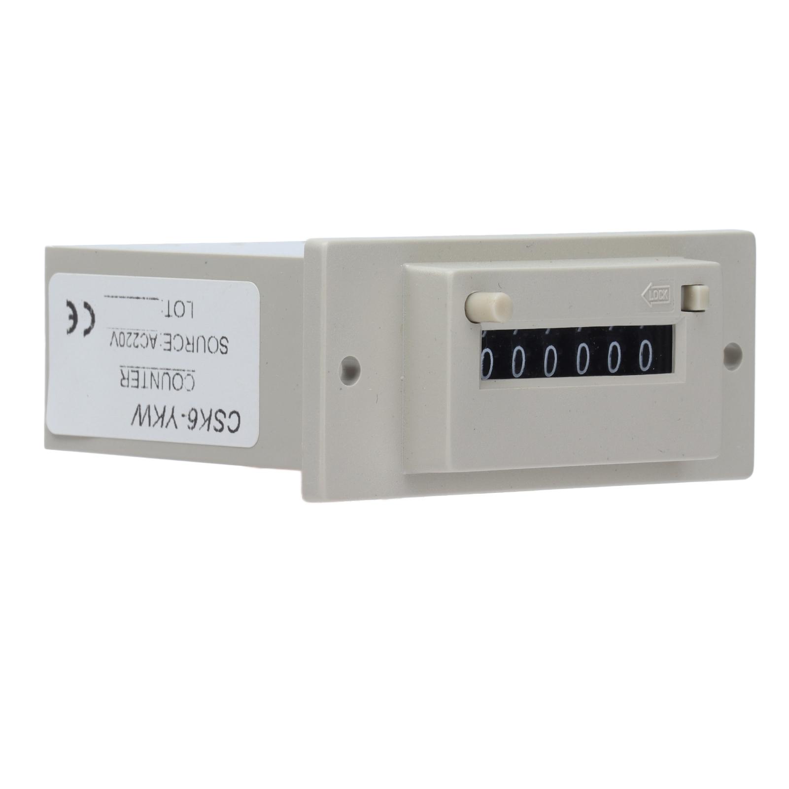 

Электромагнитный счетчик 0999999 6-разрядный промышленный суммирующий импульсный счетчик для машины AC220V