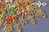 Mini Kit for Embroidery with Beads On Natural Artistic Canvas Abris Art New Year's Miracles