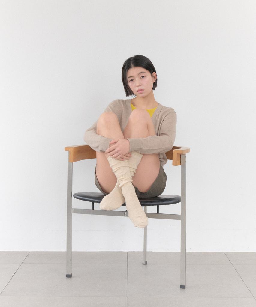 Aiheiteumeondei [Ihm26Ss50] Amelia Knee Socks Beige