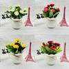 Camellia Sp Green Plant Indoor Decor With Plastic And Silk For Home And Wedding Use