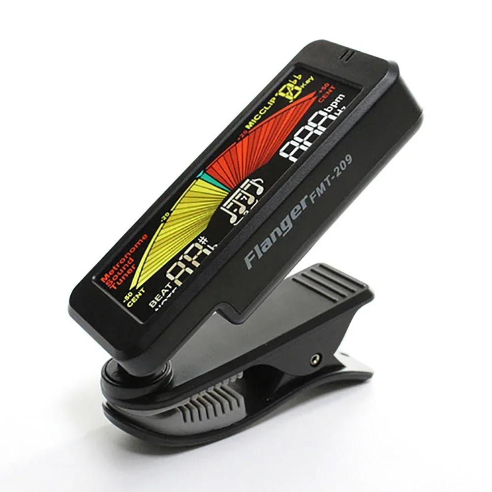 Flanger FMT-209 Guitar Tuner Widescreen Tuner Calibrator for Dodecatonic Guitar Bass Ukulele Violin Guitar LCD Display Tuner