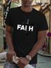 Faith Power: "FAITH" Cross Print T-shirt