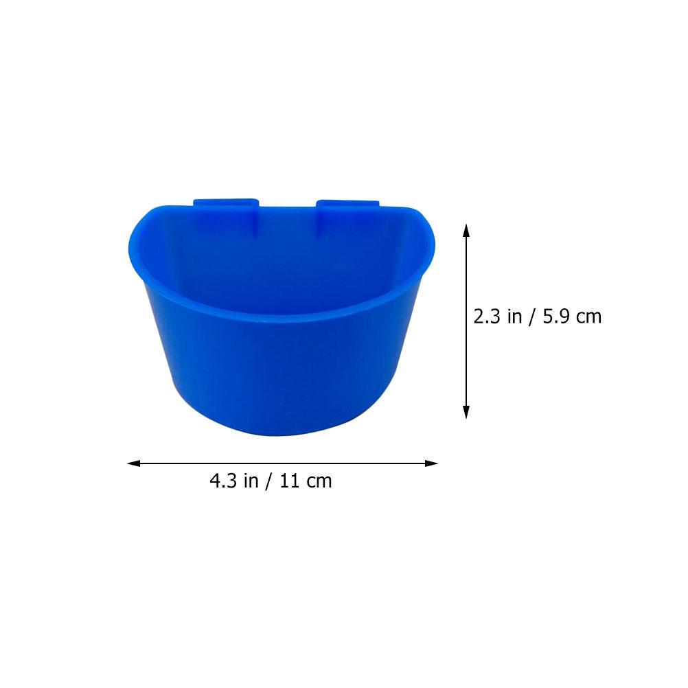 10Pcs Thick Plastic Pigeon Cage Feeder Hanging Semicircle Bird Water Food Feeding Bowl Bird Supply Pigeon Water Feeder