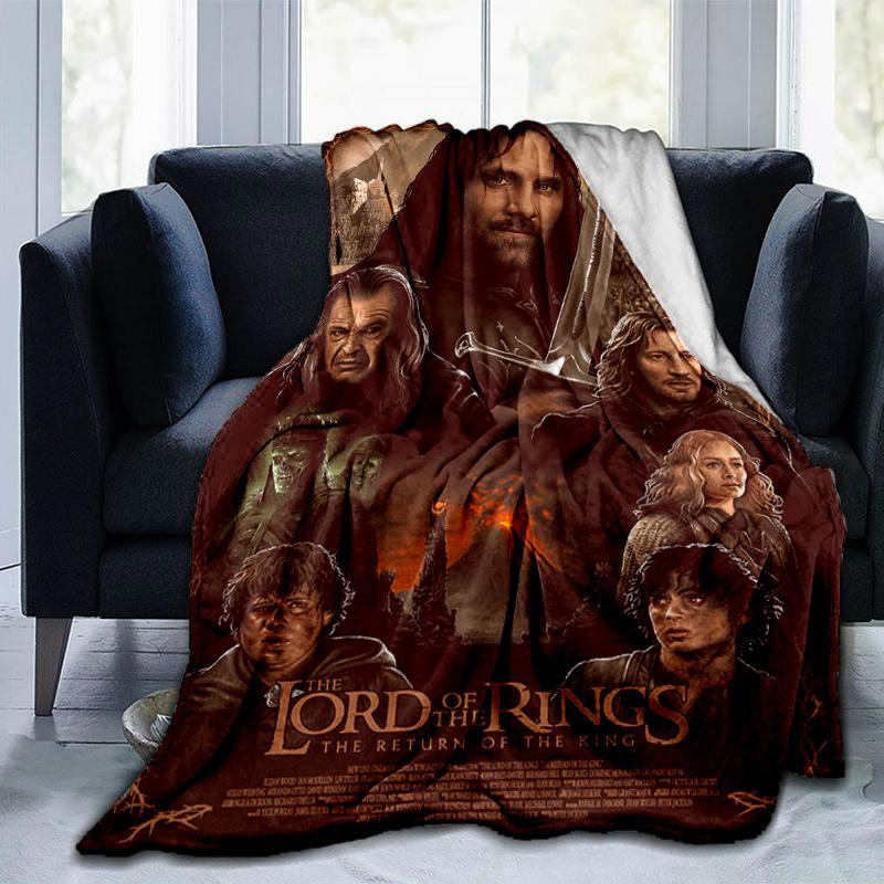 Lord of the Rings: Return of the King Movie Poster PrintPrint Blanket, Soft Blanket For Sofa Office Bed And Travelling Daughter Birthday Gif