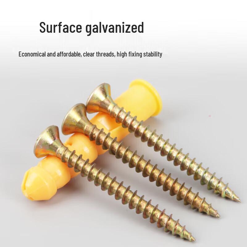 Ningzhao 10x50mm Spreizdübel & Schrauben Set, 100 Stück