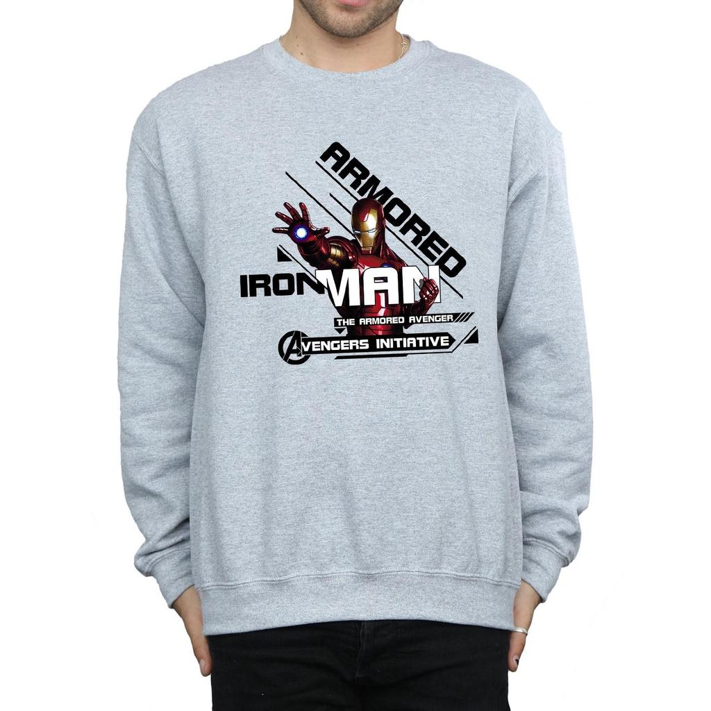 Marvel Mens Iron Man Armored Avenger Sweatshirt