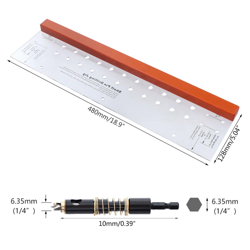 Hole Drilling Guide Locator Drawer Cabinet Door Installation Acrylic Bubble Level Ruler Hardware Jig Tool Punch Locator