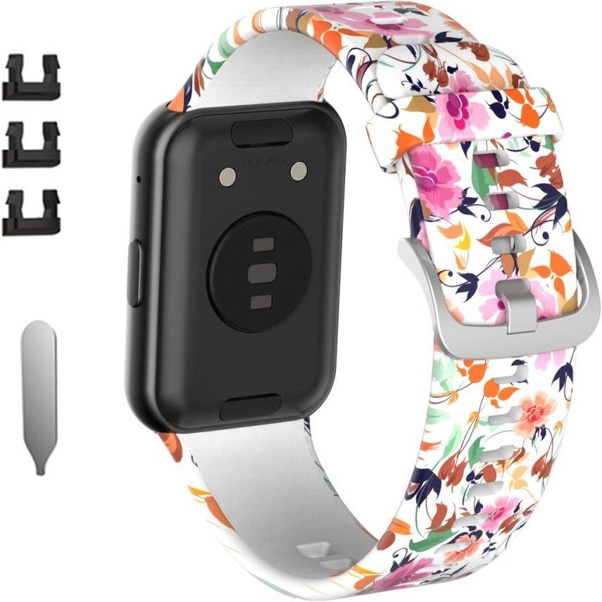 Smooth strap for Huawei Watch Fit, Beautiful Flower