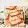 1 Toast Pattern Flannel Blanket - Suitable for Beds, Sofas, Offices, Travel, Decorating, Chairs, and As a Holiday Gift for Frien