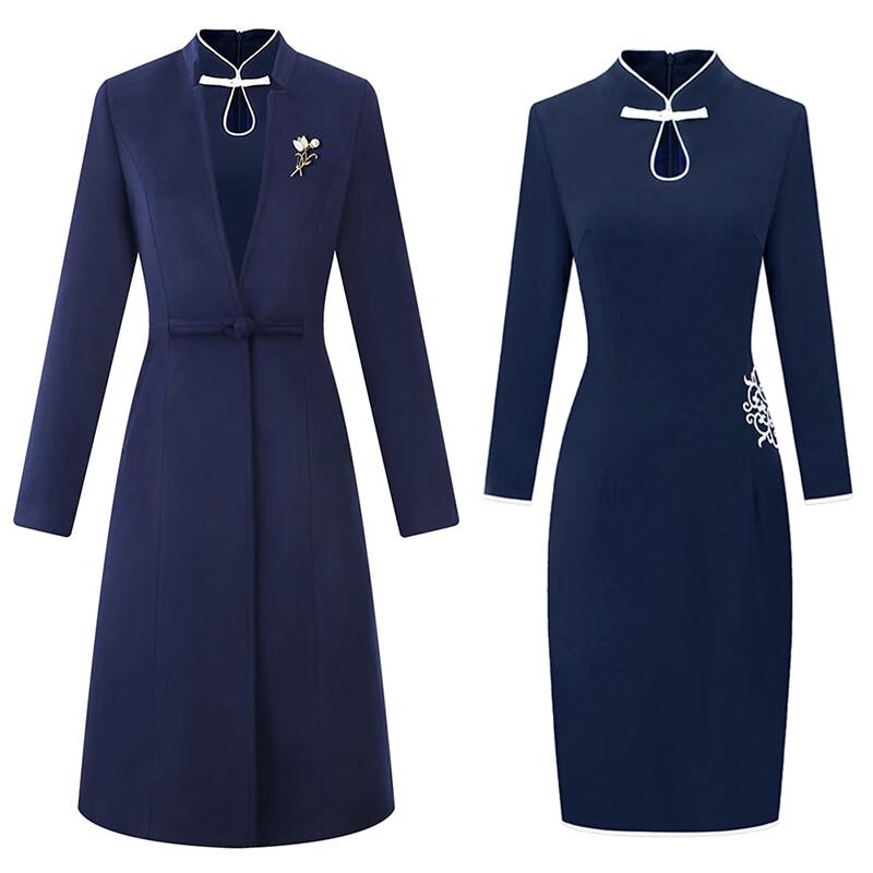 Tluoman Women's New Chinese Style Wool Blend Mid-length Coat