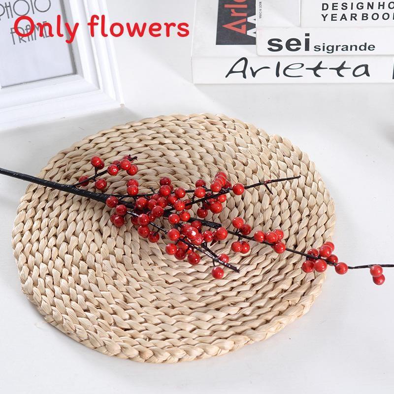 Faux Ilex Chinensis Craft Supplies For Home Festive Centerpieces And Wreaths