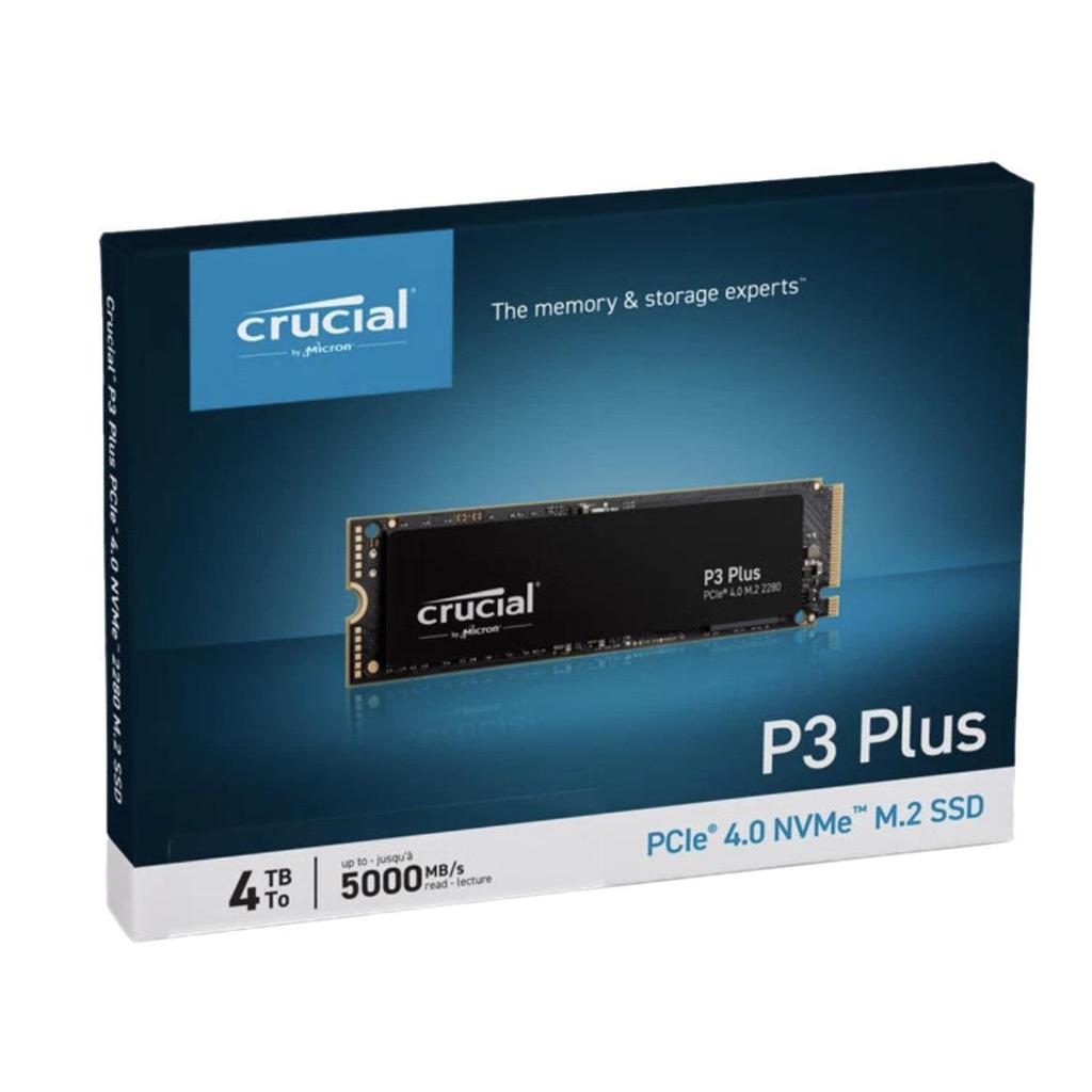 Crucial P3 Plus SSD Series: 500GB, 1TB, 2TB, 4TB M.2 Solid State Drive